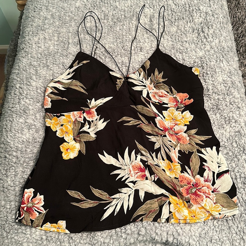 Floral Spaghetti Strap Top
